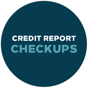 credit report checkups button
