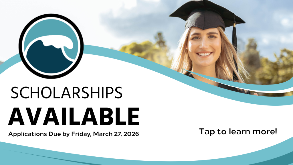 Scholarships Available. Applications due by Friday, March 27, 2026. Tap to learn more!